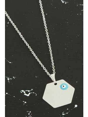 Lowell Home Ieg Altıgen Isim Yazılabilir Kolye LWLBJT-RSIEG327