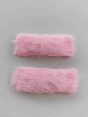 Makmery Peluş Çıt Çıt Toka Pembe Ikili