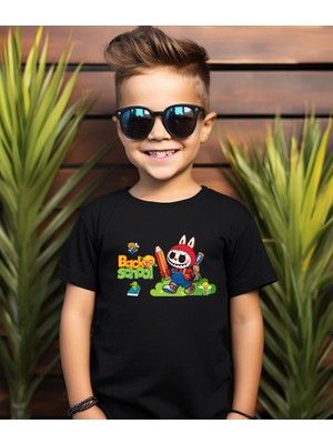 Aselinda Labubu Back To School Baskılı Unisex Çocuk Tişört-Okula Dönüş Baskılı Çocuk Tişört