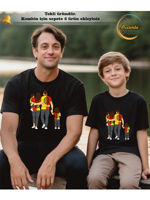 Aselinda Aile Kombin Baskılı Taraftar Tişört/unisex T-Shirt- (Tek Adet Fiyatıdır)