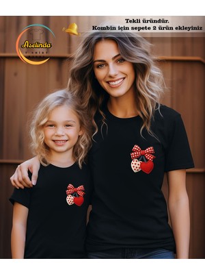 Aselinda Kalpli Fitonk Baskılı Tişört (Kombin Yapmak Için 2 Ürün Ekleyiniz)