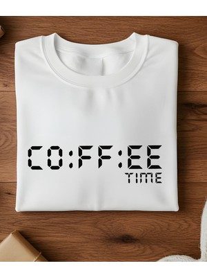 Aselinda Unisex Tişört,zaman Sayısal Grafik Baskılı Günlük Tişört