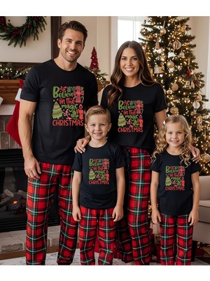 Aselinda Christmas Yılbaşı Temalı Yeni Yıl T- Shirt | Aile Kombin Tişört(Kombin Yapmak Için Ürün Ekleyiniz)