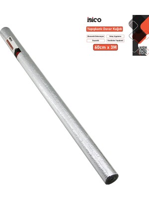 Lowell Home Ieg 3mt x 60CM Alüminyum Gümüş Tezgah Üstü Folyo Sticker - Duvar Kağıt Kendinden Yapışkan