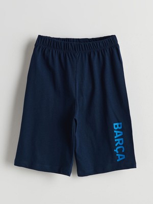 Lc Waikiki Yeni Sezon Beli Lastikli Barcelona Baskılı Erkek Çocuk Pijama Şort