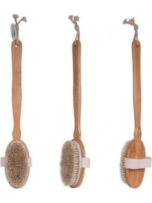 Lowell Home Organik Doğal At Kılı Banyo Fırçası