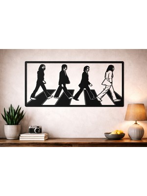 Retro Dans Figürleri 3’lü Metal Duvar Tablo Seti – 1.5 mm Mat Siyah