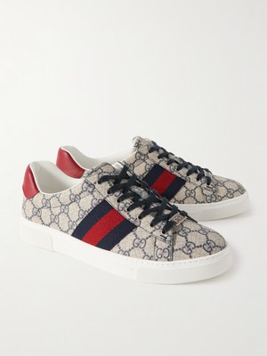 GG Men's Gucci Ace Trainer With Web 44