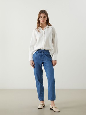 Lc Waikiki Yeni Sezon Beli Lastikli Carrot Fit Kadın Jean Pantolon