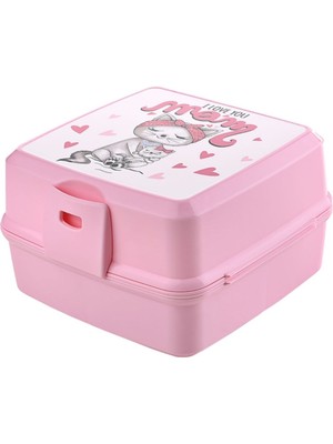 Lowell Home  Kendiliğinden Kaşık Çatallı Beslenme Kutusu 4 Bölmeli Çocuk Beslenme Kabı Saklama Kutusu Lw