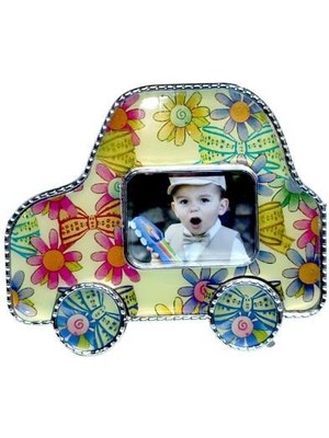 Mutlu Adım 12 Adet 9X7CM Araba Çerçeve Fotoğraf Çerçevesi Ayaklı Mıknatıslı Renkli