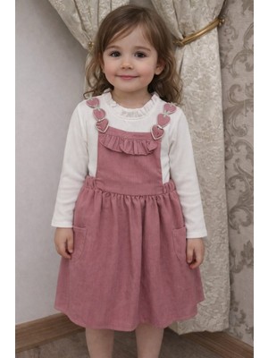 A.E Çilek Askılı Çocuk Elbisesi