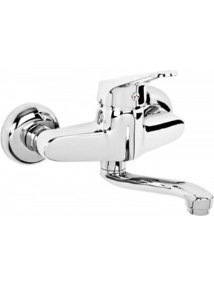 Euromix Duvardan Aplike Mutfak Bataryası Musluğu Çeşmesi