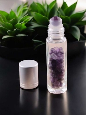 Normadia Ametist Taşı Doğal Taş Yüz ve Cilt Esans Yağı Roll-On 10ML