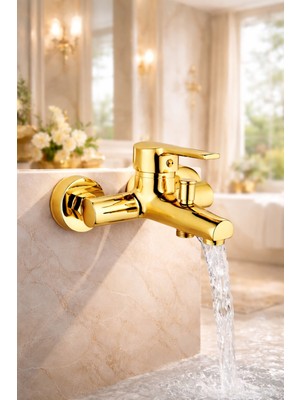 Gold Banyo Bataryası Pirinç Gövde