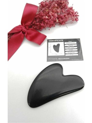 Normadia Doğal Obsidyen Yüz Masaj Taşı, Cilt Canlandırıcı, Rahatlatıcı, Anti-Aging