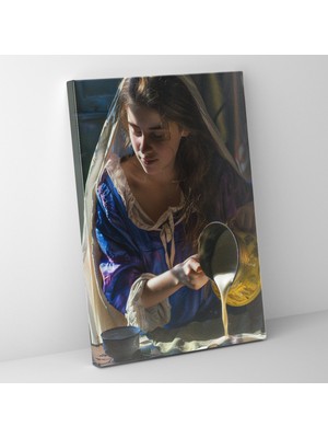 Popcas  Johannes Vermeer Duvar Sanatı - Kanvas Tablo Duvar Dekorasyonu