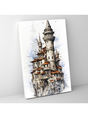 Popcas  Galata Kulesi Kanvas Tablo - Ev Dekorasyonu Ince Detaylar Galata Kulesi