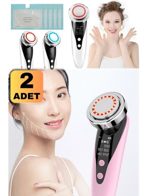 Normadia Iki Adet Yüz Sıkılaştırıcı ve Gençleştirici Masaj Aleti, LED Işık Tedavisi
