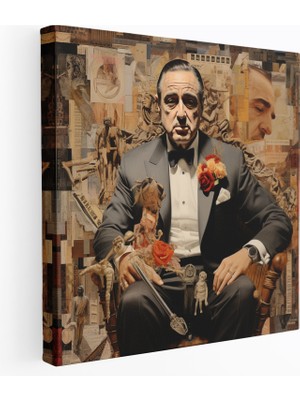 Popcas  Baba Kanvas Tablo - Koleksiyon Esintili Sanat Eseri - Duvar Süsleme Ekletik Dekorasyon