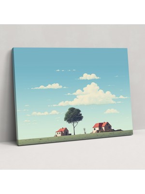 Popcas  Tek Başına Şehir Banliyö Duvar Sanatı - Harlem Kanvas Tablo Yalnızlık Duvar Sanatı