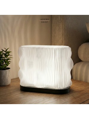 Adens Shop Dalga Tasarımlı Modern Masa/gece Lambası