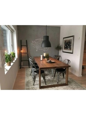 Brk Design Brk Design Ağaç Yemek Masası Ahşap Ayak