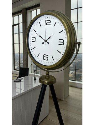 NW NessiWorld Elegant Vintage Tripod Ayaklı Saat