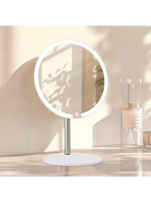 NW NessiWorld Dokunmatik LED Işıklı Yuvarlak 180° Ayarlanabilir 3 Farklı Renk