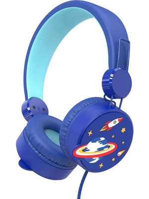 NW NessiWorld Uzay Desenli Mikrofonlu Kulak Üstü Kulaklık