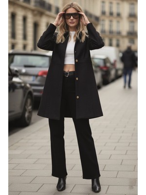 Dikiş Detaylı Tasarım Kaşe Kaban