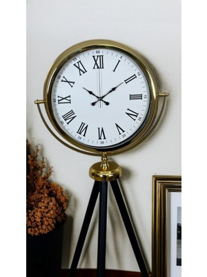 NW NessiWorld Gold Roma Rakamlı Lüks Tripod Ayaklı Saat
