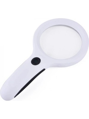 Epilons 8 LED ve Mor Uv Işıklı Profesyonel El Büyüteci 90MM Çift Mercekli Detay Inceleme Merceği