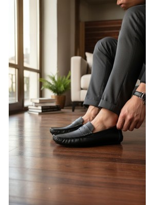 Enoch Hakiki Deri Günlük Kullanıma Uygun Klasik Casual Erkek Ayakkabı