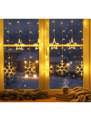 NW NessiWorld Kar Tanesi Perde LED