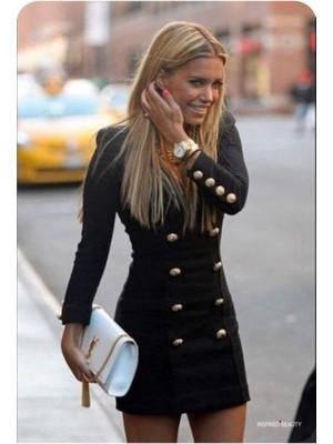 Yeşil Sarmaşık Kadın Scuba Dalgıç Kumaş Dugme Detaylı Mini Elbise