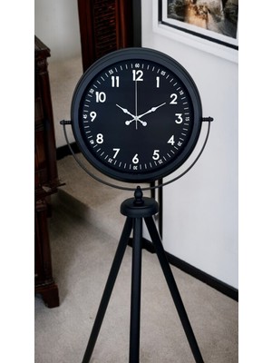 NW NessiWorld Royal Black Tripod Ayaklı Modern Tasarım Saat