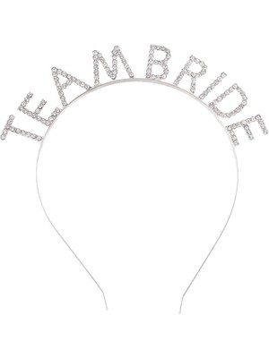 NW NessiWorld Gümüş Kaplama Kristal Taşlı Team Bride Taç