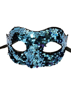 NW NessiWorld Payetli Venedik Balo Parti Maskesi Mavi