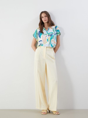 Lc Waikiki Yeni Sezon Loose Fit Keten Karışımlı Kadın Pantolon