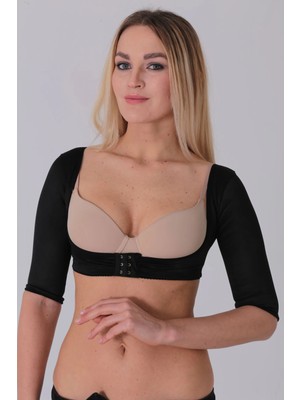 Ynt İthalat Siyah Kadın Kol ve Sırt Toparlayıcı Korse - 796