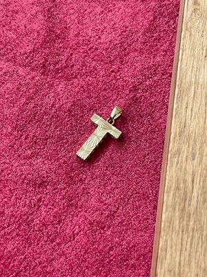 Rupen Kraft 14 Ayar Gramajlı Altın Kolye Ucu Füzyon 3 Boyutlu T Harfi Altın Kolye Ucu