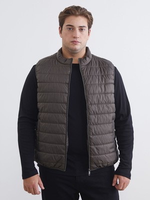 Lc Waikiki Yeni Sezon Büyük Beden Standart Kalıp Dik Yaka Erkek Şişme Yelek