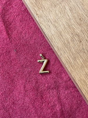 Rupen Kraft 14 Ayar Altın Balon Harf Z Kolye Ucu Altın Balon Z Harfi Altın Kolye Ucu Altın Harf