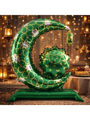 Pairla Ramazan Süsleri, Ramazan Süsü, Ramazan Süsleri Ay Şekilli Camili Folyo Balon