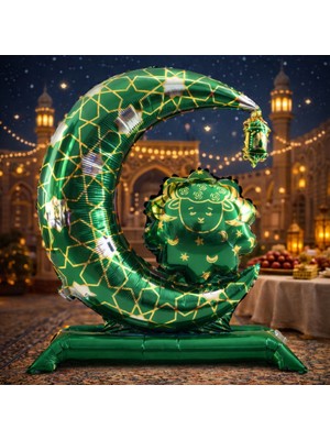 Okavango Ramazan Süsleri, Ramazan Süsü, Ramazan Süsleri Ay Şekilli Camili Folyo Balon
