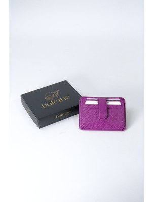 Boleine Unisex Deri Kartlık Ares BL2003 Guti Mürdüm