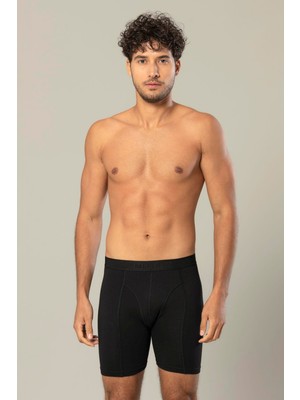 Erdem Erkek Beli Lastikli Pamuklu 6'lı Paket Uzun Boxer 1416
