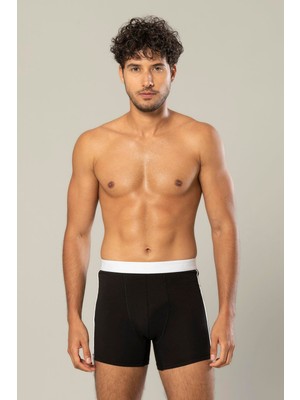 Erdem Erkek Beli Şeritli Pamuklu 6'lı Paket Boxer 1417