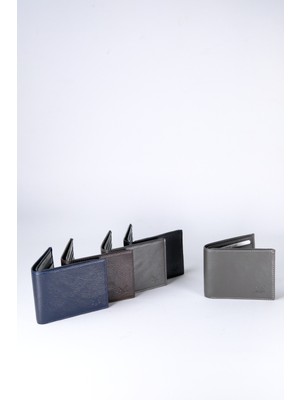 Boleine Erkek Deri Cüzdan Uranos BL2005 Gri